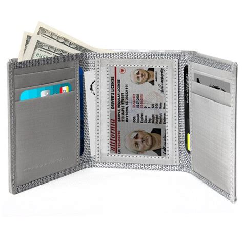 stainless steel trifold wallet